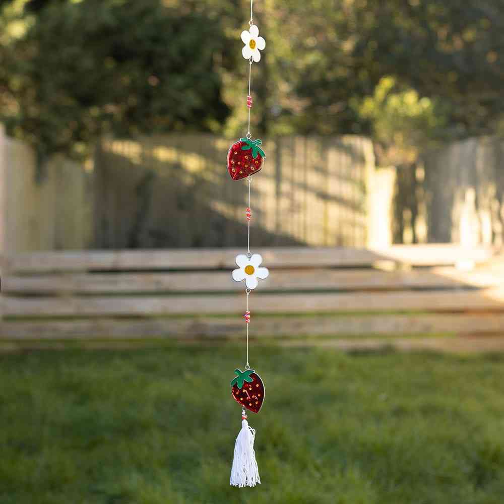 Something Different - String of Daisy and Strawberry Suncatcher - Multicolours